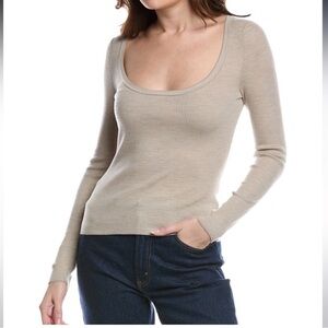 Theory Leenda Wool Scoopneck Sweater